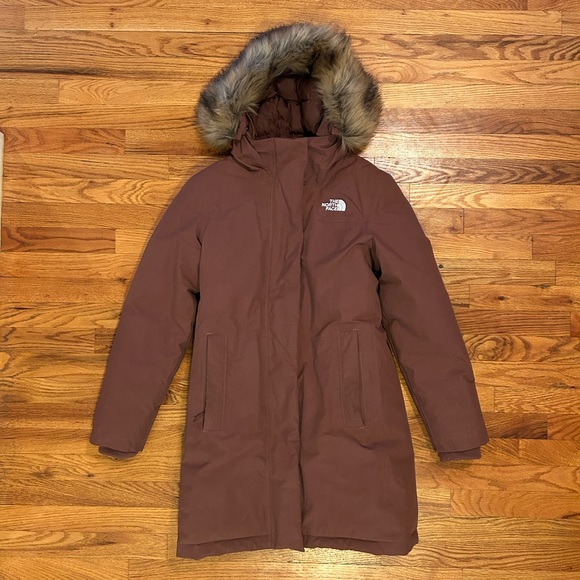 North Face Women’s Arctic Down Parka Maroon Purple, Small - Picture 4 of 9